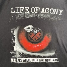 Life Of Agony T-Shirt Men’s XL Black Circa 2017 A Place Where There’s No Pain