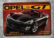 Plaque metal vintage Opel GT