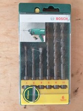 Lot 6 forets mèches béton SDS-plus BOSCH 5 / 6 / 8 / 10.