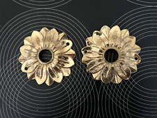 paire rosaces laiton bronze