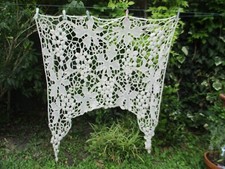 large short blind handmade crochet antique 1900