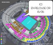 VENDS  2 PLACES CONCERT BRUNO