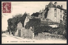 Old postcard Domfront, Les Vieux Remparts 1926 