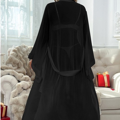 Robe chambre longue en - robe, de