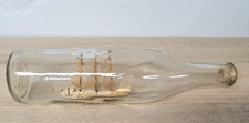 Bateau en bois bateau bouteille bateau en bouteille décoration maritime voili...