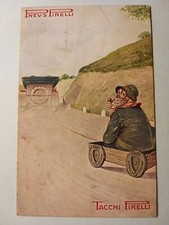 Pirelli tires - Pirelli heels - advertising postcard.