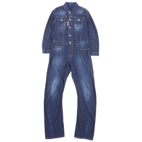 Dsquared2 overall denim cotton - dsquared2,