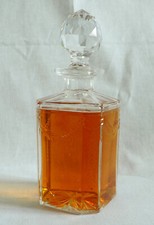 Cut Baccarat Crystal Whiskey Carafe, Laurel Model circa 1900