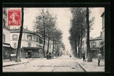 Old postcard Alfortville, Rue du Pont-d'Ivry 1908 