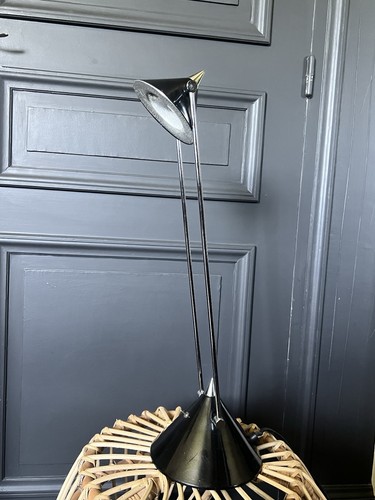 Lampe design noir chrome - noir, et