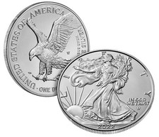 2022 AMERICAN EAGLE SILVER DOLLAR WEST POINT W UNCIRCULATED OGP & COA (22EG)