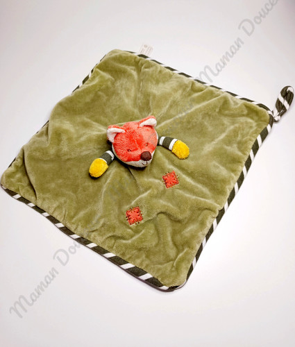 Doudou carré jumpy renard - carré,