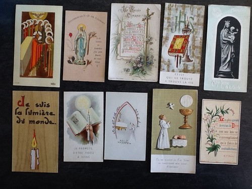 Lot belles images pieuses - images,