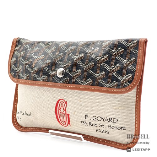 Goyard goyardine canvas clutch - goyard,