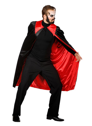 Cape vampire noire rouge - vampire, et
