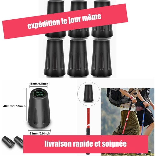 Embouts caoutchouc bâtons