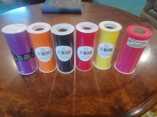 Tulle yds 6 new spools - yds,