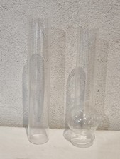 2 Ancien Verre de Lampe à