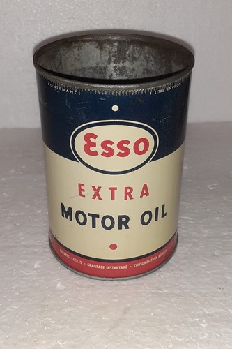 Ancienne boite ronde esso - boite,