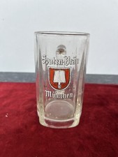 old enameled beer glass Spaten Brau Munchen