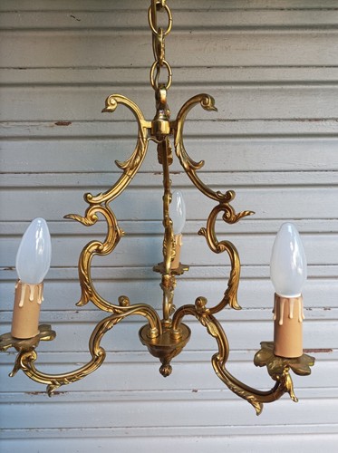 Petit lustre cage bronze 3 - petit,