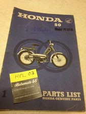 Honda PF50M PF50 M PF 50 parts list catalogue pièces détachées édition 1