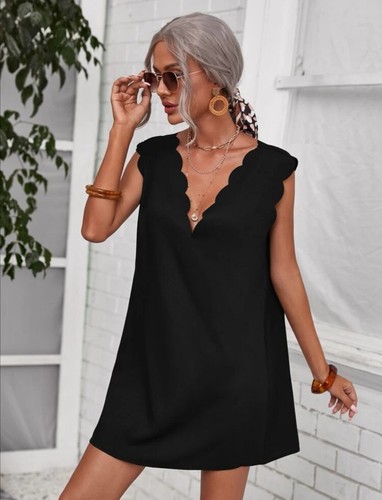 Robe courte noir decollete dos - noir,