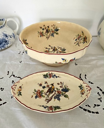 Ancien plat creux saladier - ancien,