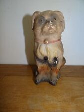 Antique Dog Shaped Plaster Piggy Bank circa 1930
