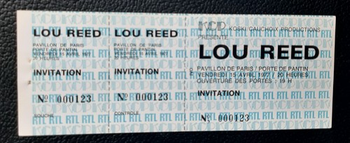 Ticket billet unused - ticket,