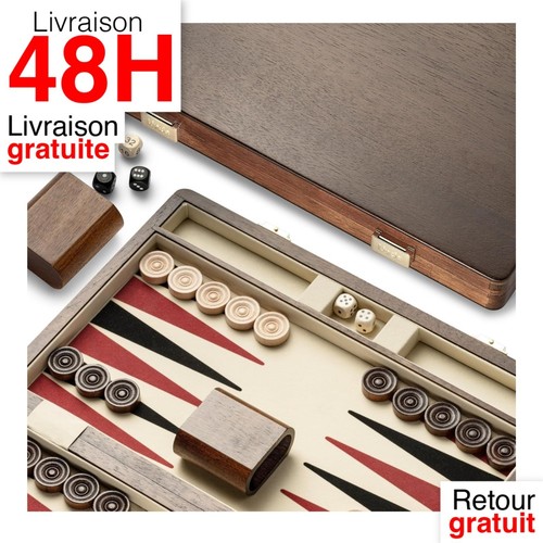 Jeu backgammon noyer - de, en