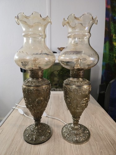 Paire lampes vintage style - vintage,