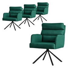 Set de 4 fauteuils vert foncé