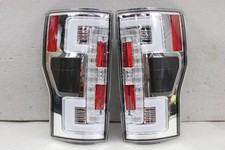 Chrome LED Tail Lights Set FITS 2017-2019 Ford F250 F350 w/LED & Blind Spot