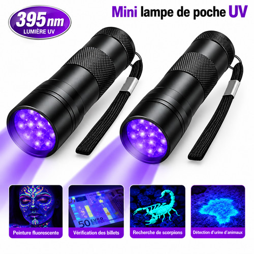 Lampe torche 395nm - lampe,