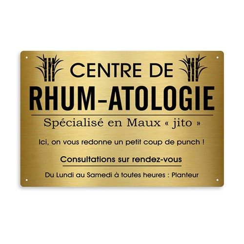 Plaque métallique - plaque,