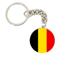 Porte clé badge drapeau