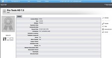 Pro Tools HD 7.3 license with