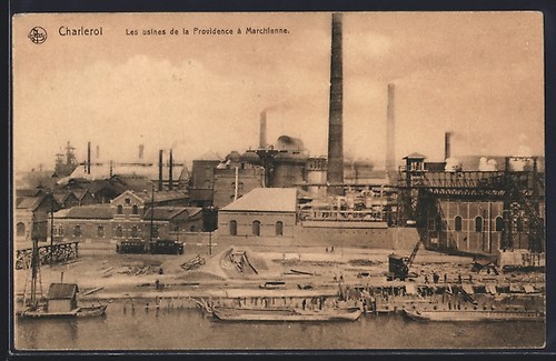 Cpa charleroi les usines - charleroi,,