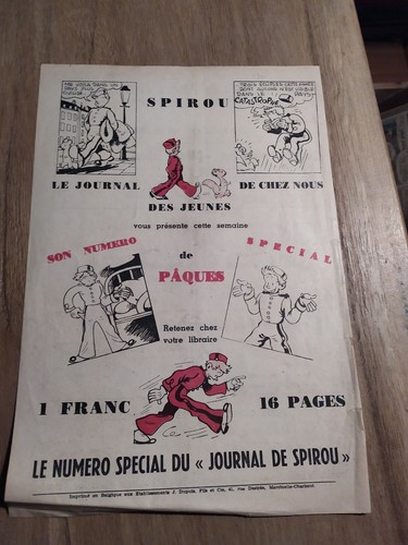 Spirou publicité franc 12 - 1,