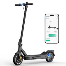KOWOEE Electric Scooter 350W Powerful Motor 8.5"Solid Tires 19Mph 17 Miles Range