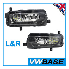 For VW T6.1 Transporter 2019 - 2022 Pair Fog lights Black / Smoke OS & NS T6 1