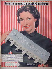 ADVERTISING DUNLOPILLO LATEX FOAM MATTRESS HERE IS THE SECRET OF MODERN COMFORT