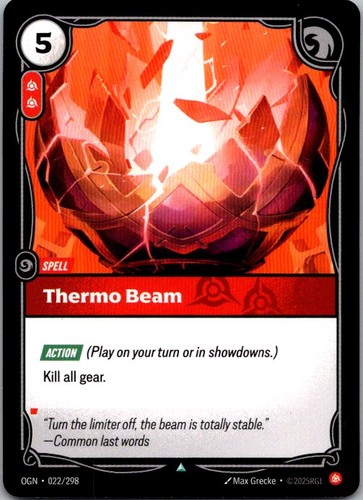 Thermo beam 022 298 uncommon - beam, 022/298