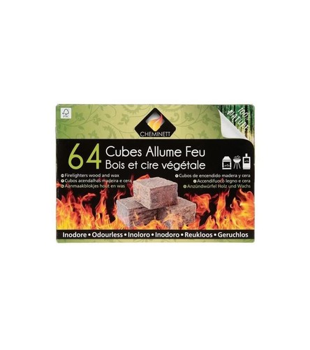 Allume feu cubes bois - feu,