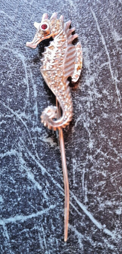 épingle argent hippocampe