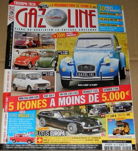Ancien magasine gazoline - ancien,
