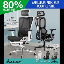 ALFORDSON Chaise de Bureau Ergonomique en Maille Siège Exécutif Travail Jeu