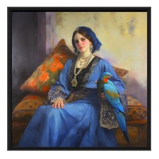 🌴✨ Exposition Osmose Gallery Bruxelles - Voyage en Bleu - 30x30 cm