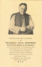 RELIGIOSA PIOUS IMAGE ANNOUNCE DEATHS MONSEIGNEUR DANIEL ROOFER PRELATE